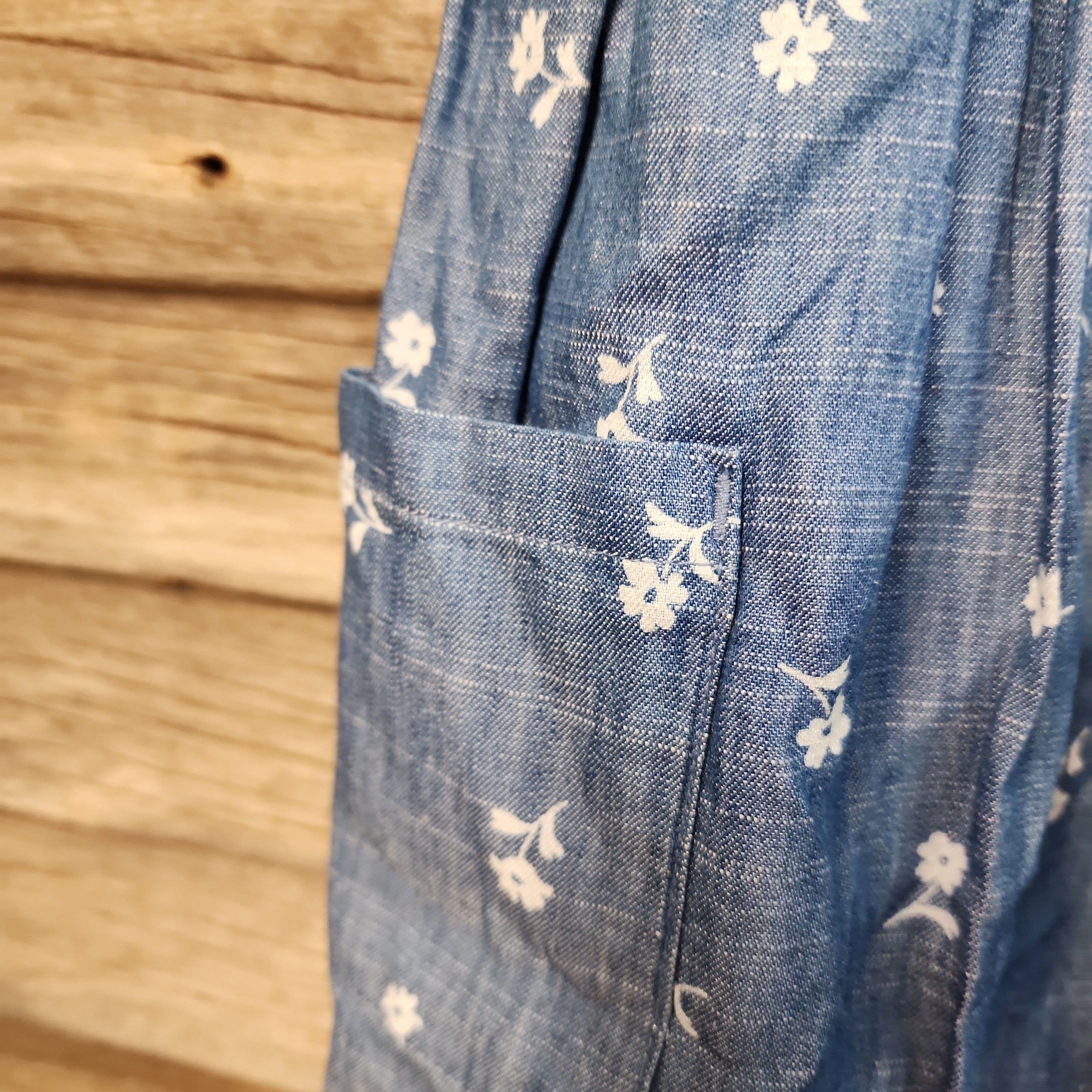 #4736 5T Toddler Girls' Floral Dress - Cat & Jack Blue - Default - Thumbnail 2