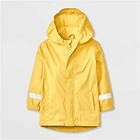 #4770 5T Toddler Solid Rubber Rain Coat - Cat & Jack Yellow - Default