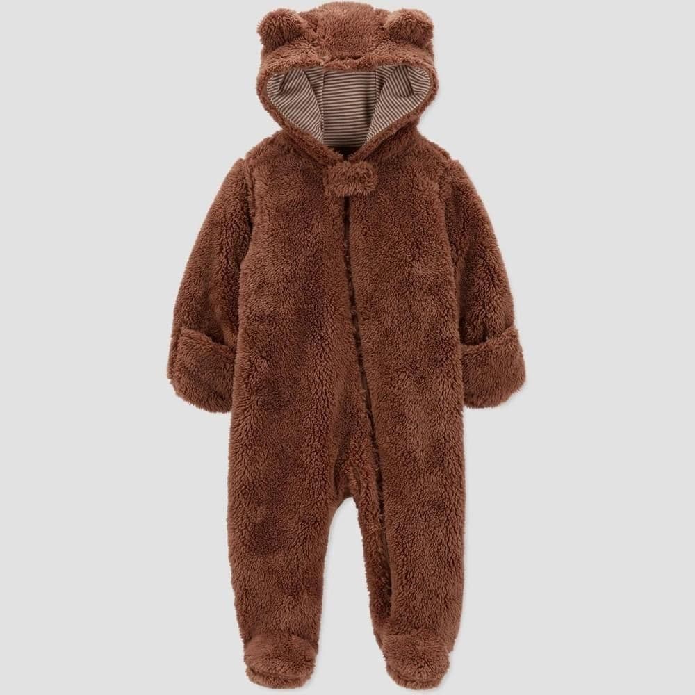 #3669 6M Carter's Just One You Baby Boys' Jumpsuit - Brown - Default