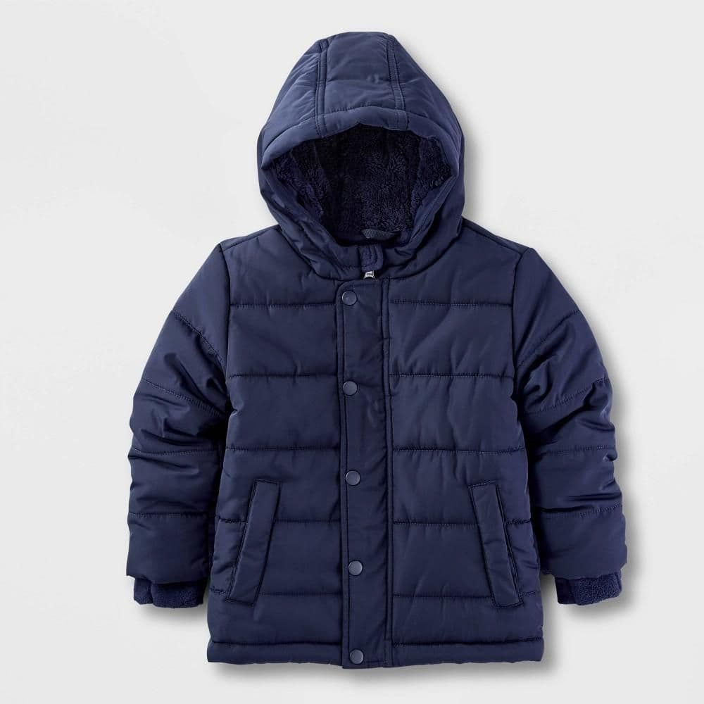 #2515 2T Toddler Heavyweight Puffer Jacket - Cat & Jack Navy Blue - Default