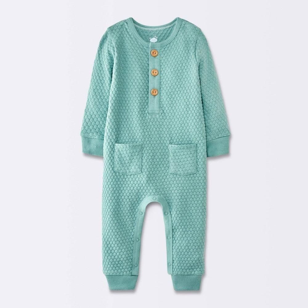 #8123 3-6M Baby Boys' Sweater Romper - Cloud Island Blue - Default