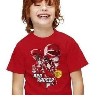 #5678 XL Boys' Power Rangers T-Shirt - Red - Default