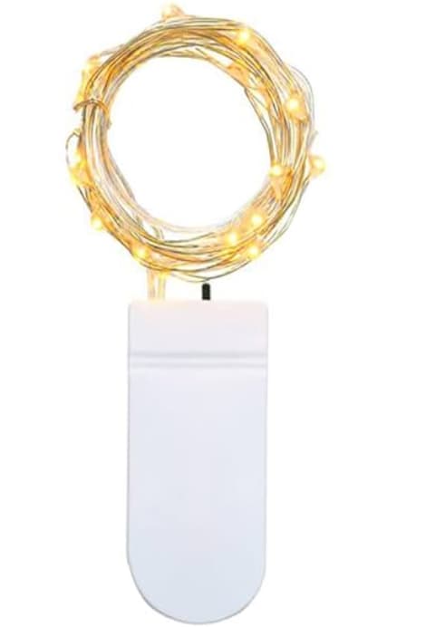 C00044 Fairy String Light-7 Foot-20 LED Lights -Batteries Included - Regular