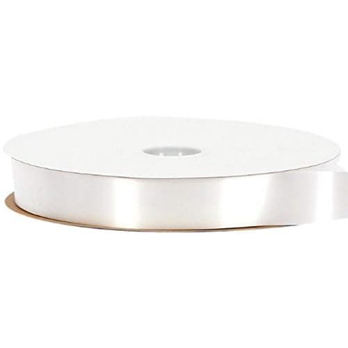 C00050 1.25 Inch White Polypro Ribbon - 10 Yards of Ribbon