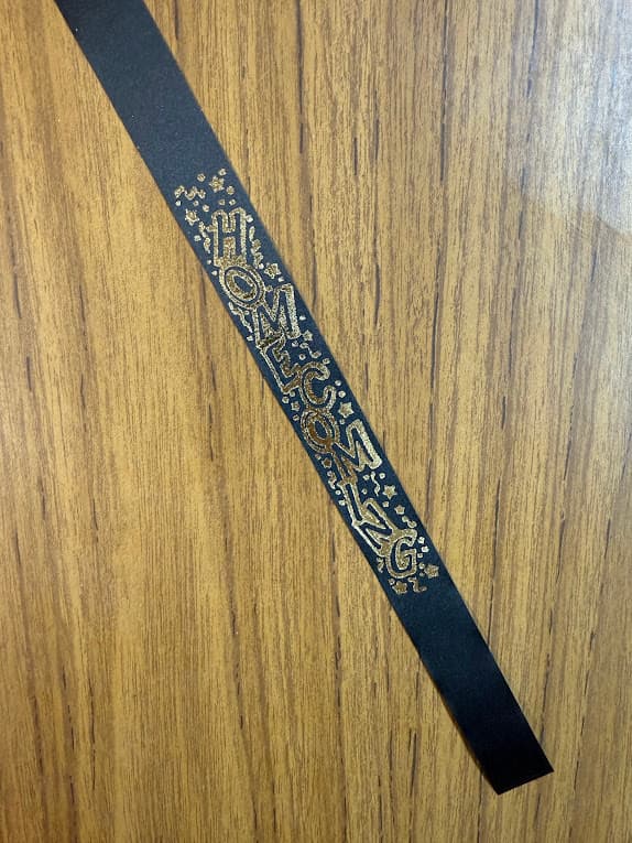 C00011 Custom Print Homecoming Ribbon-Memphis #4-Homecoming (1) - 1 Yard Ribbon