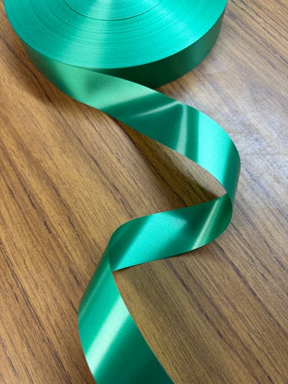 C00056 1.25 Inch Poly-Satin Ribbon Emerald Green - 10 Yards of Ribbon