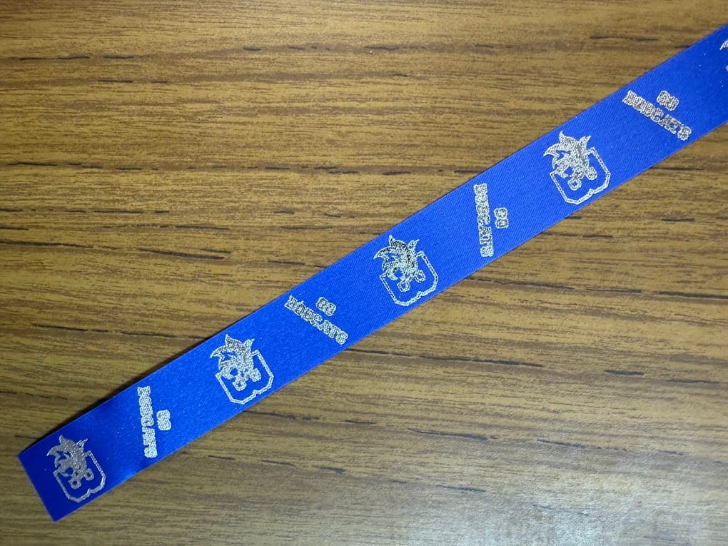 C00018 Custom Print Homecoming Ribbon-Childress-Bobcat Graphic (1) - 10 Yards of Ribbon