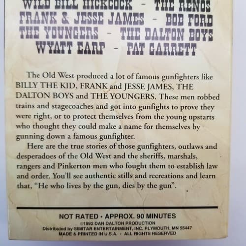 VHS Gunfighters of the Old West + Most Wanted 2 TAPE SET Collect Edition - Regular - Thumbnail 8