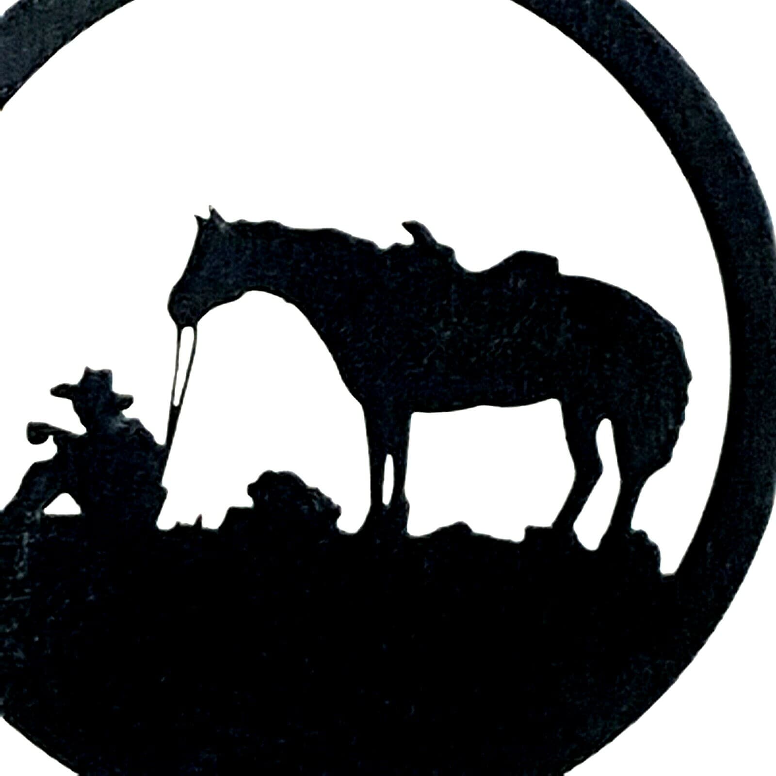 Rustic Home Decor Cowboy Life Themed Welcome Signs Metal Lodge Cabin Horse - Regular - Thumbnail 2