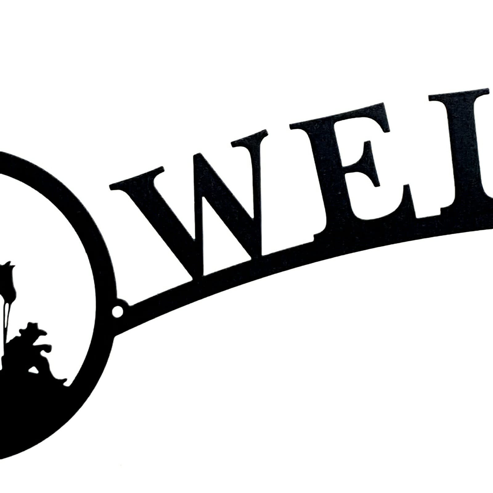 Rustic Home Decor Cowboy Life Themed Welcome Signs Metal Lodge Cabin Horse - Regular - Thumbnail 4