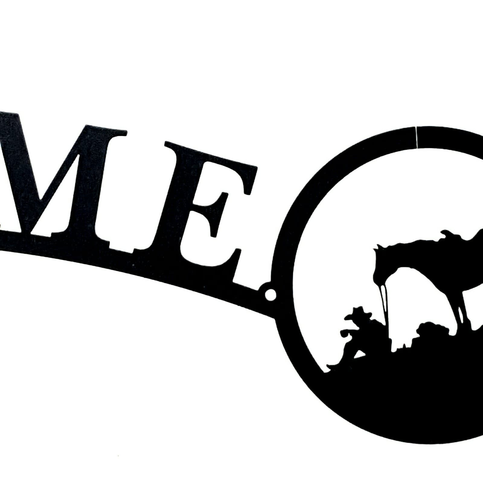 Rustic Home Decor Cowboy Life Themed Welcome Signs Metal Lodge Cabin Horse - Regular - Thumbnail 8