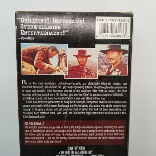 The Good The Bad And The Ugly Clint Eastwood VHS 2-Tape Set MGM Screen Epics - Regular - Thumbnail 5