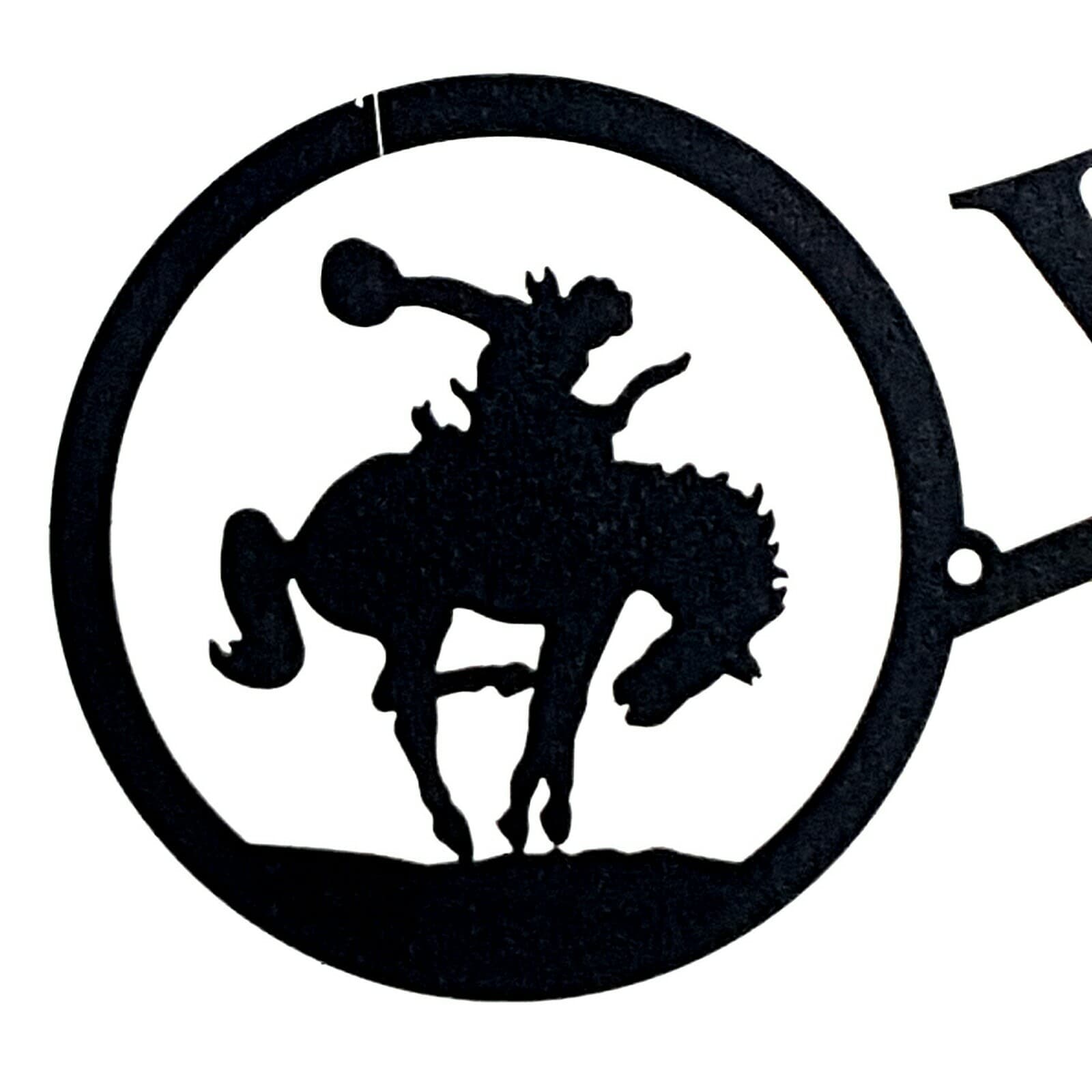 Rustic Home Cowboy Bronco Themed Decor Welcome Signs Metal Lodge Cabin Rodeo - Regular - Thumbnail 10