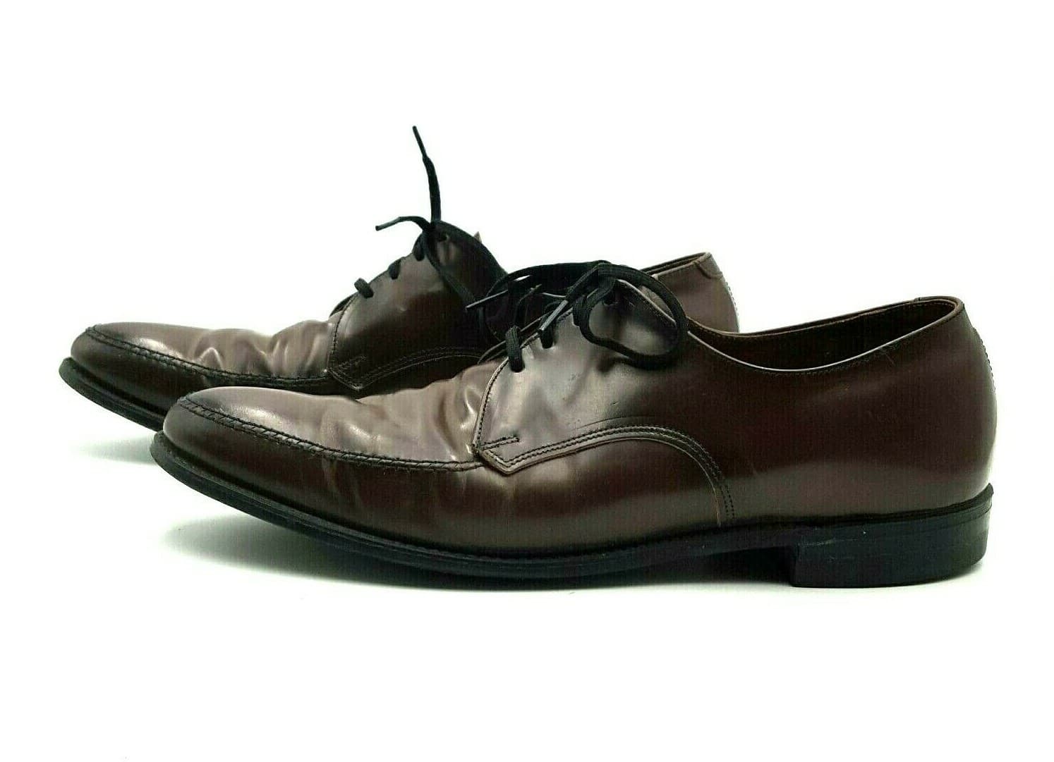 Goodyear Size 13 Men's Brown Leather Dress Formal Shoe Velvet Eez Vintage? - Regular - Thumbnail 2