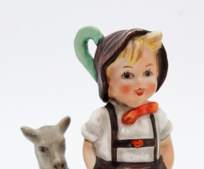 Hummel Goebel Little Goat Herder West Germany Vintage Porcelain Figurine TMK5 - Thumbnail 5