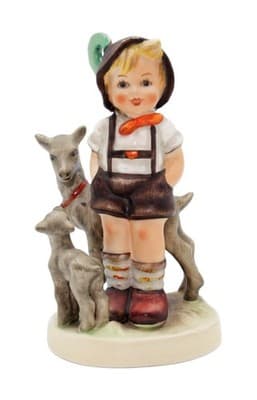 Hummel Goebel Little Goat Herder West Germany Vintage Porcelain Figurine TMK5