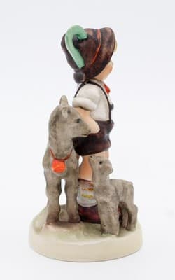 Hummel Goebel Little Goat Herder West Germany Vintage Porcelain Figurine TMK5 - Thumbnail 2
