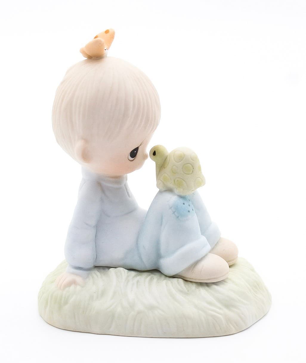 Precious Moments Love Is Kind Enesco Porcelain Figurine 1977 - Thumbnail 6
