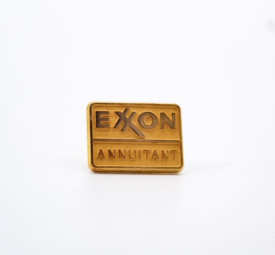 Vintage Exxon Annumitant 10k Gold Filled Service Award Lapel Pin Tie Tack - Thumbnail 7
