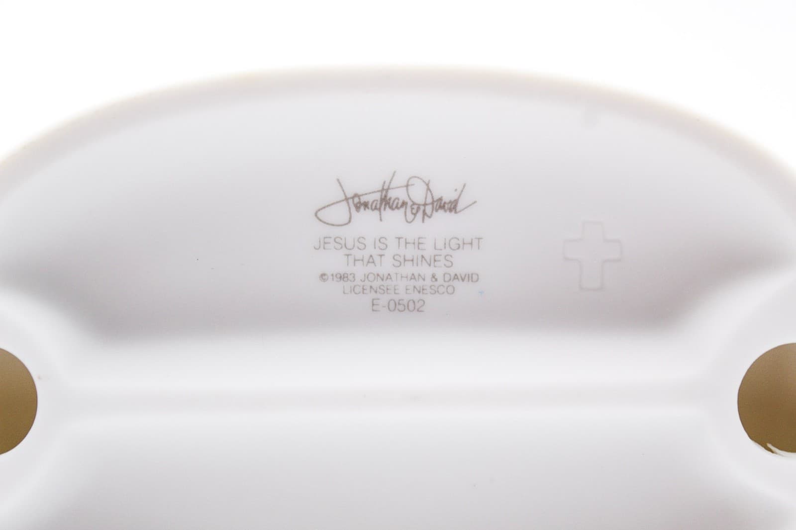 Precious Moments Jesus Is The Light That Shines Enesco Porcelain Figurine 1983 - Thumbnail 7