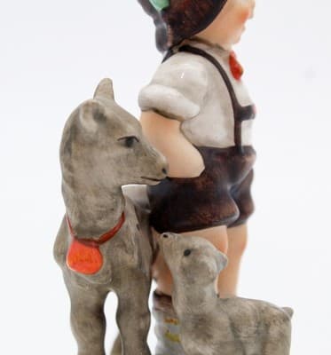 Hummel Goebel Little Goat Herder West Germany Vintage Porcelain Figurine TMK5 - Thumbnail 6