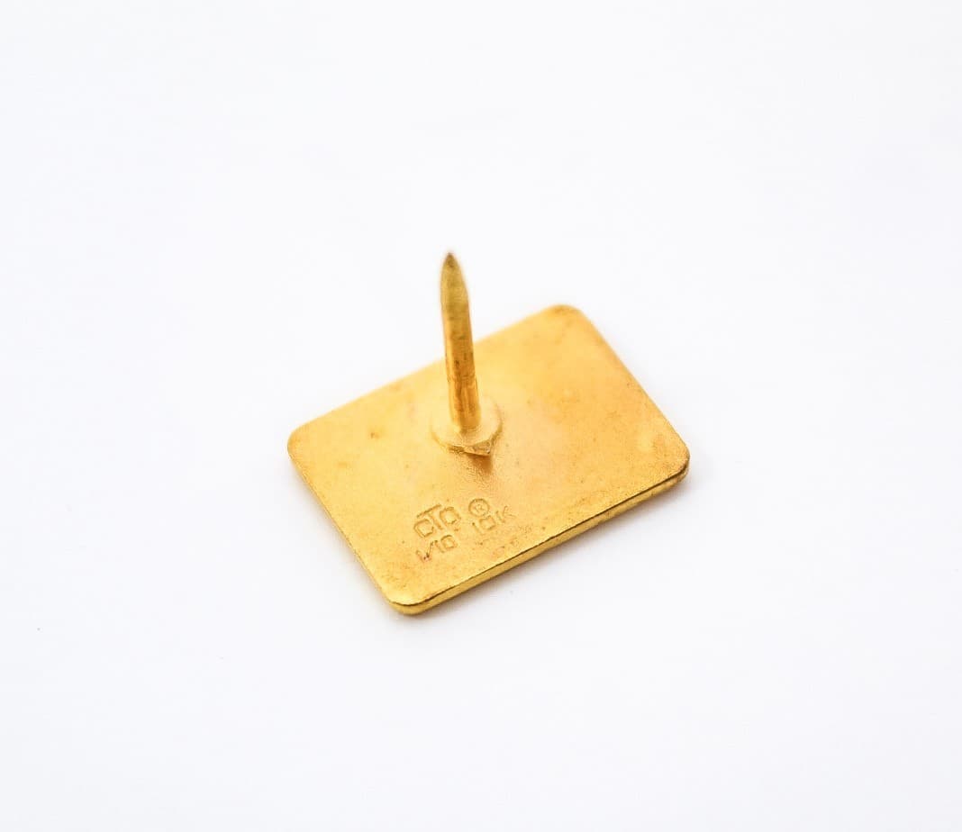 Vintage Exxon Annumitant 10k Gold Filled Service Award Lapel Pin Tie Tack - Thumbnail 4