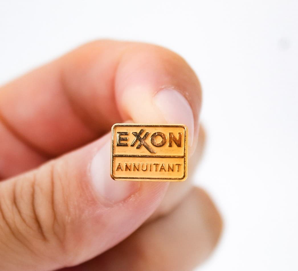 Vintage Exxon Annumitant 10k Gold Filled Service Award Lapel Pin Tie Tack - Thumbnail 2