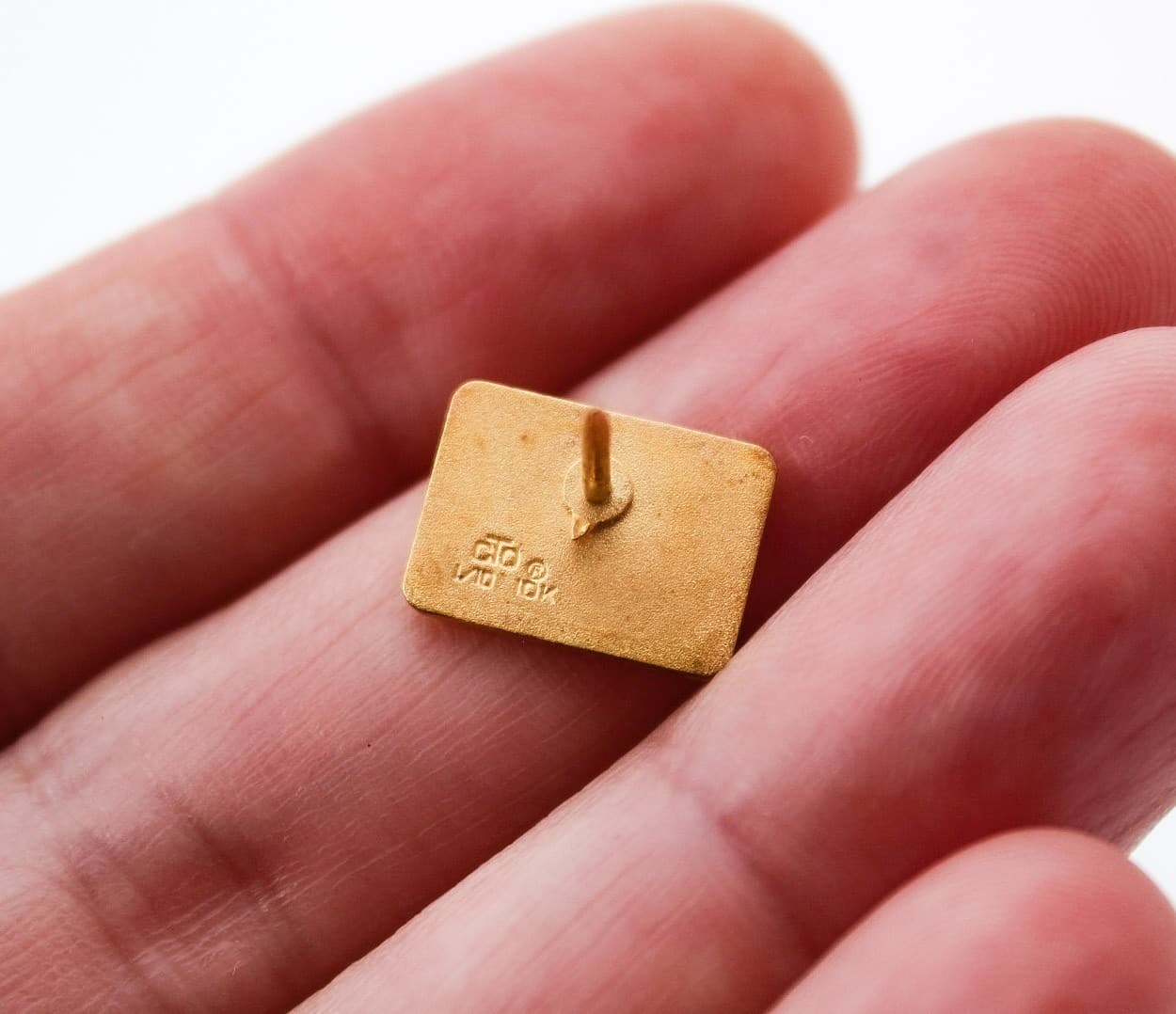 Vintage Exxon Annumitant 10k Gold Filled Service Award Lapel Pin Tie Tack - Thumbnail 3