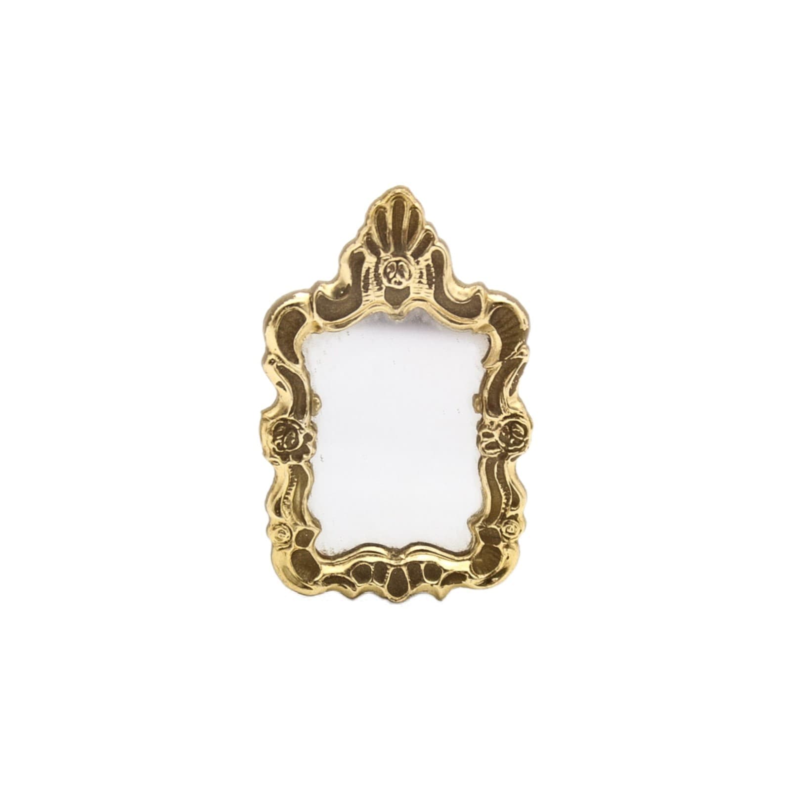 Vintage Sufa Sweden Plastic Gold Gilt Miniature Dollhouse Decorative Wall Mirror