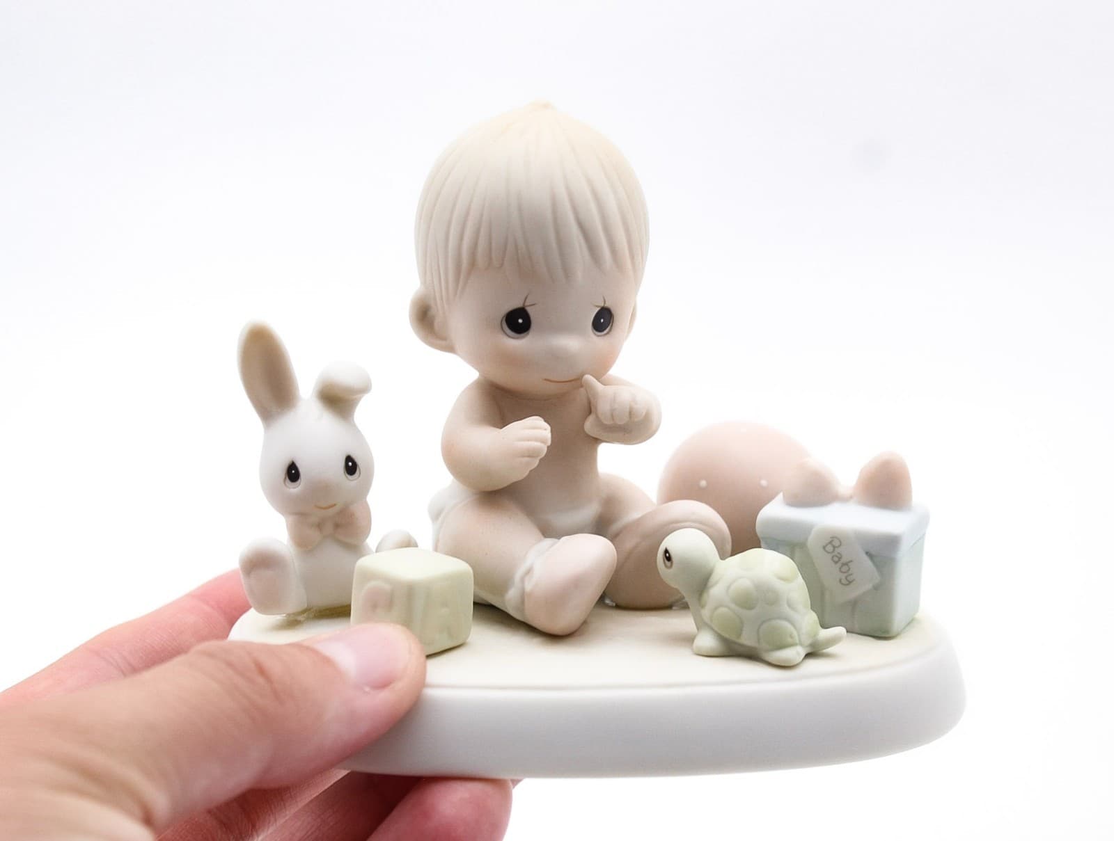 Precious Moments Heaven Bless You Enesco Porcelain Figurine 1989 - Thumbnail 2