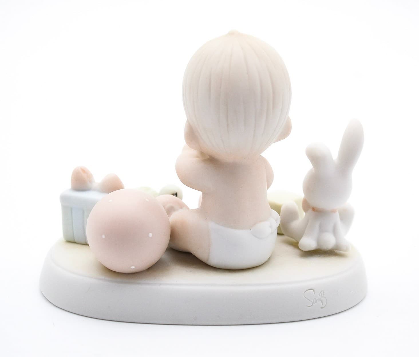Precious Moments Heaven Bless You Enesco Porcelain Figurine 1989 - Thumbnail 4