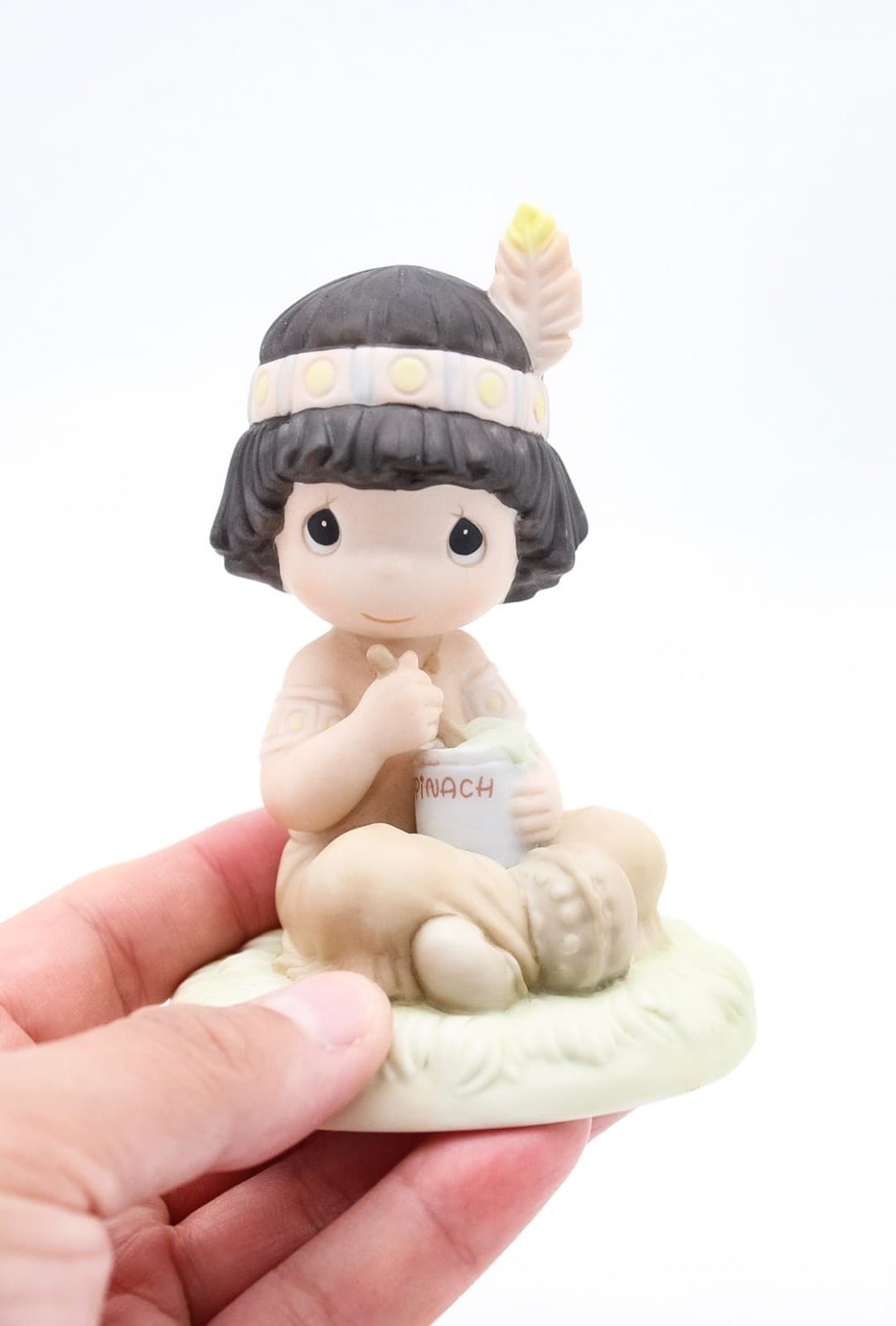 Precious Moments Lord Keep Me In TeePee Top Shape Porcelain Figurine 1991 - Thumbnail 2
