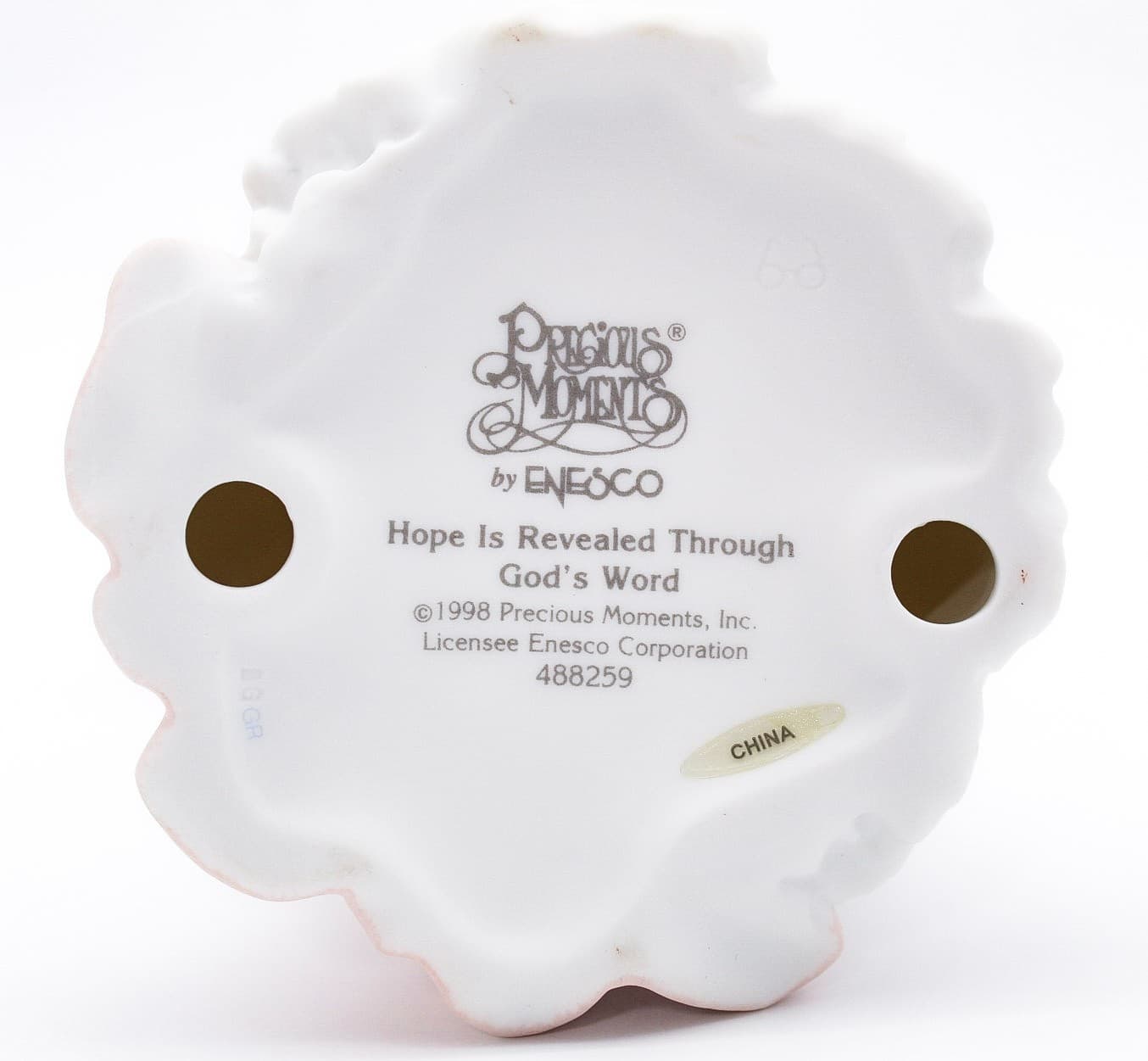 Precious Moments Hope Is Revealed Through God's Word Porcelain Figurine 1998 - Thumbnail 9