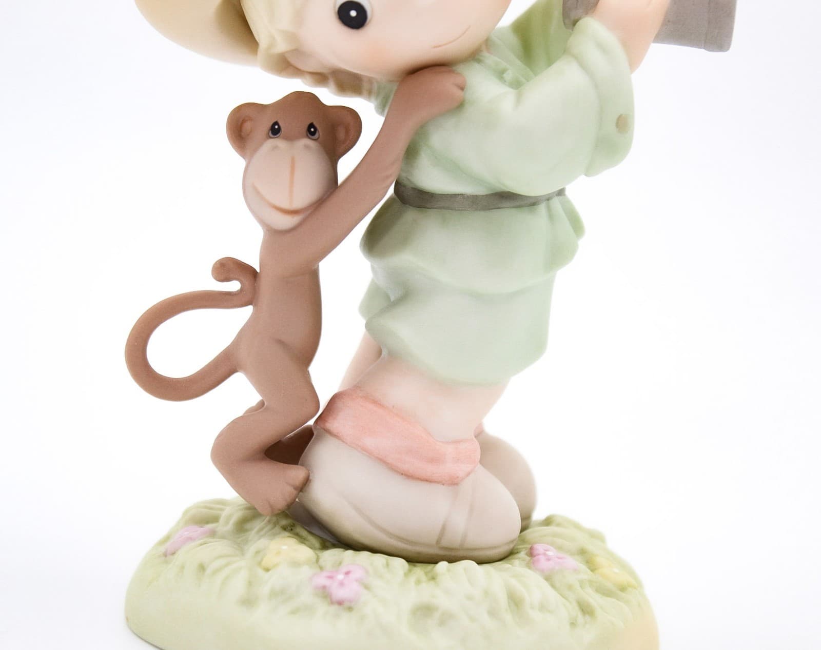Precious Moments Life Can Be A Jungle Enesco Porcelain Figurine 1998 - Thumbnail 5
