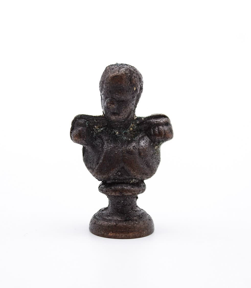 Vintage Miniature Dollhouse Soldier General Cast Metal Bust Accessory 1:12 - Thumbnail 7