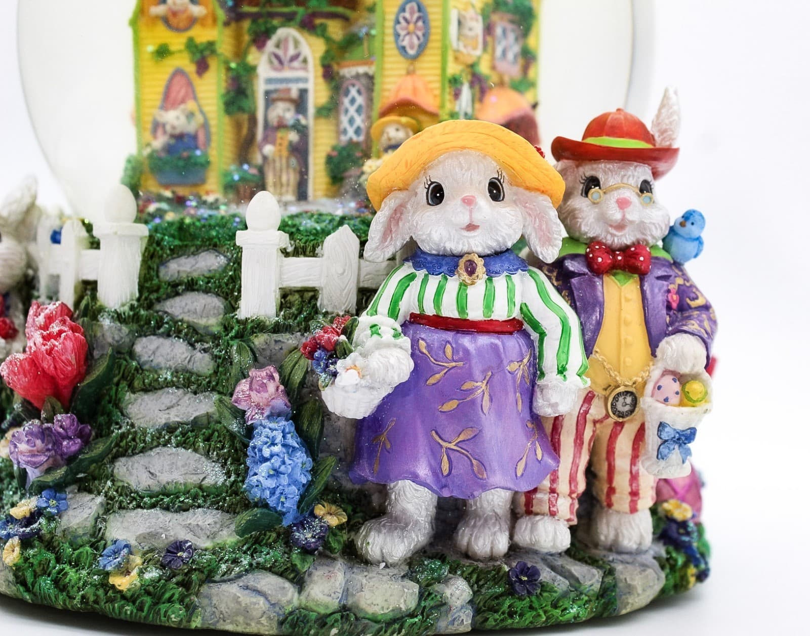 Christopher Radko Dapper Family Glitterglobe Easter Parade Music Blower In Box - Thumbnail 10