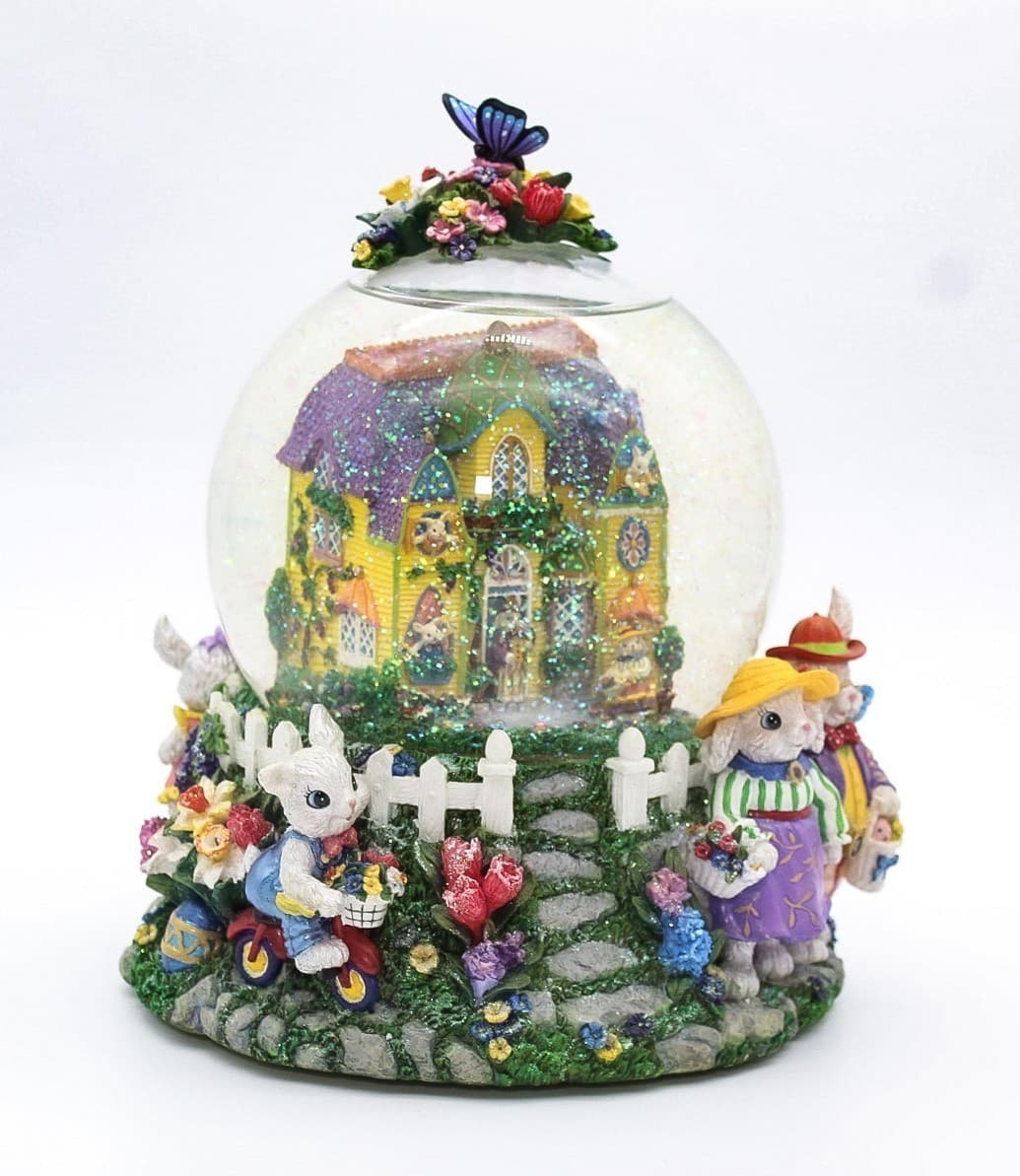 Christopher Radko Dapper Family Glitterglobe Easter Parade Music Blower In Box - Thumbnail 3