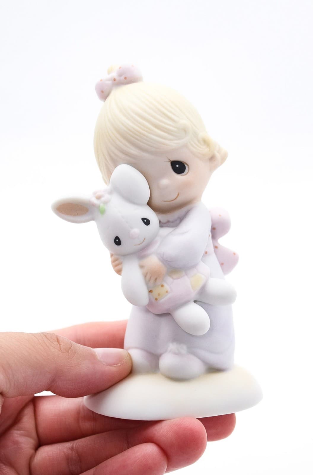 Precious Moments Jesus Loves Me Enesco Porcelain Figurine 1978 - Thumbnail 2