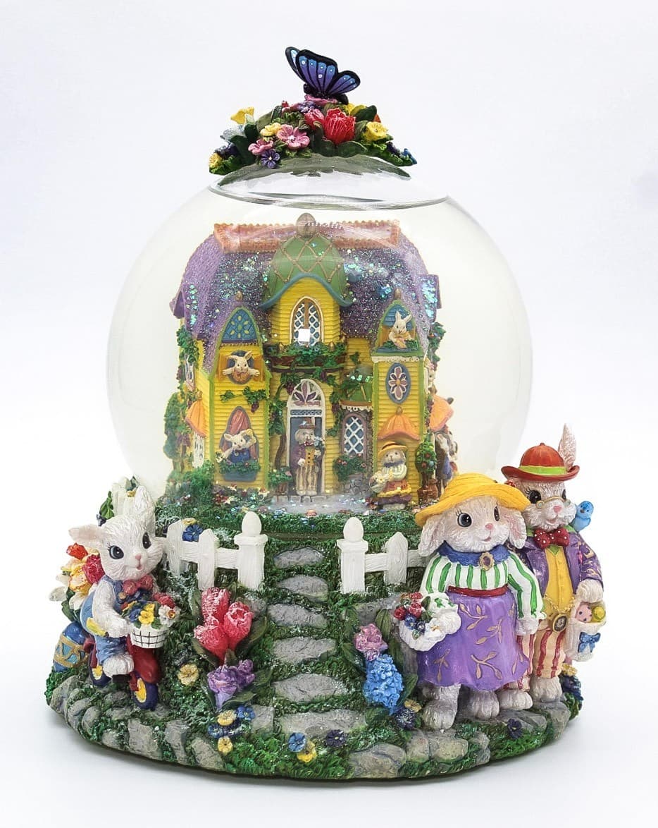 Christopher Radko Dapper Family Glitterglobe Easter Parade Music Blower In Box - Thumbnail 16