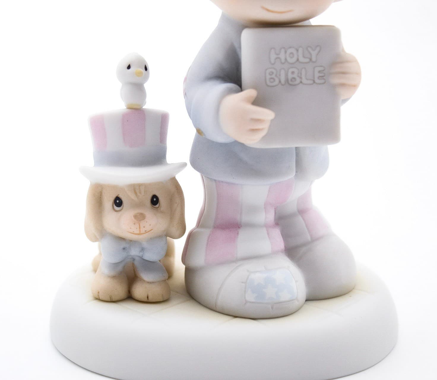 Precious Moments God Bless America Enesco Porcelain Figurine 1986 - Thumbnail 6