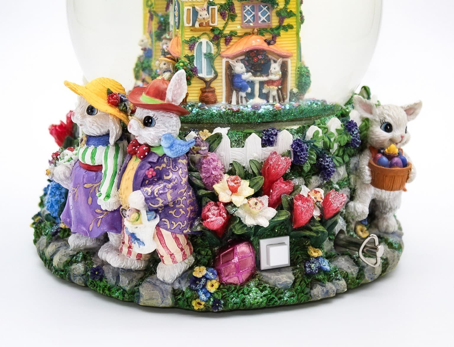 Christopher Radko Dapper Family Glitterglobe Easter Parade Music Blower In Box - Thumbnail 9