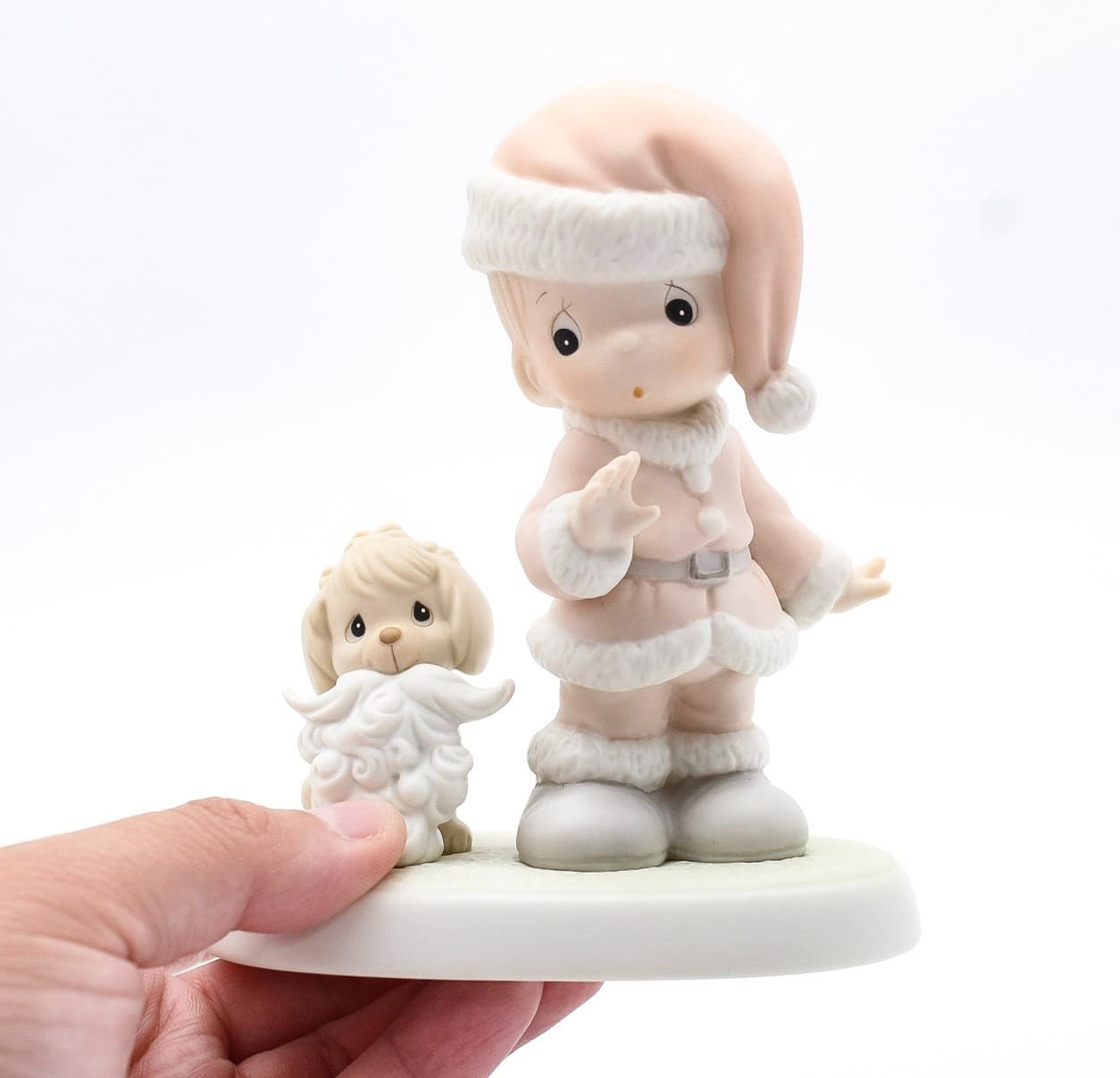 Precious Moments Wishing You A Ho Ho Ho Enesco Porcelain Figurine 1992 - Thumbnail 2