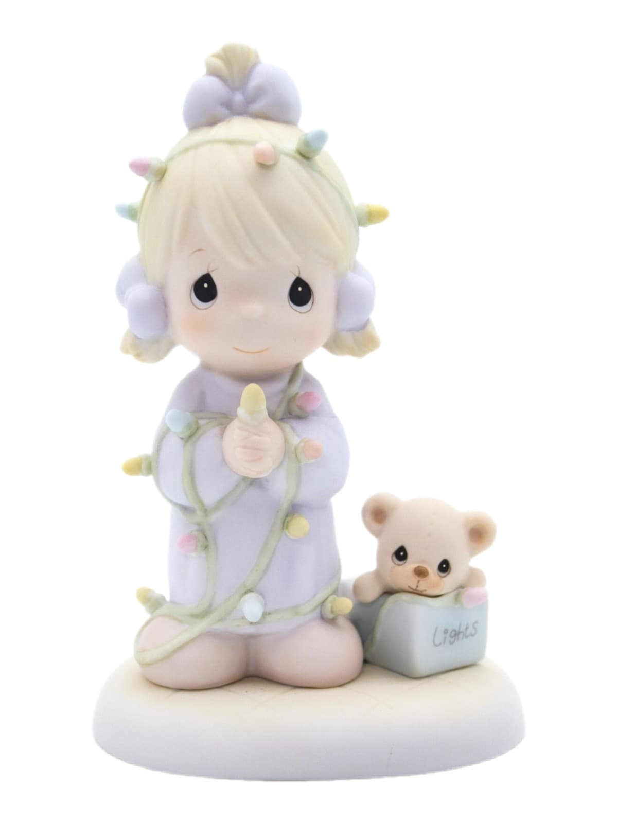 Precious Moments May Your Christmas Be Delightful Enesco Porcelain Figurine 1997