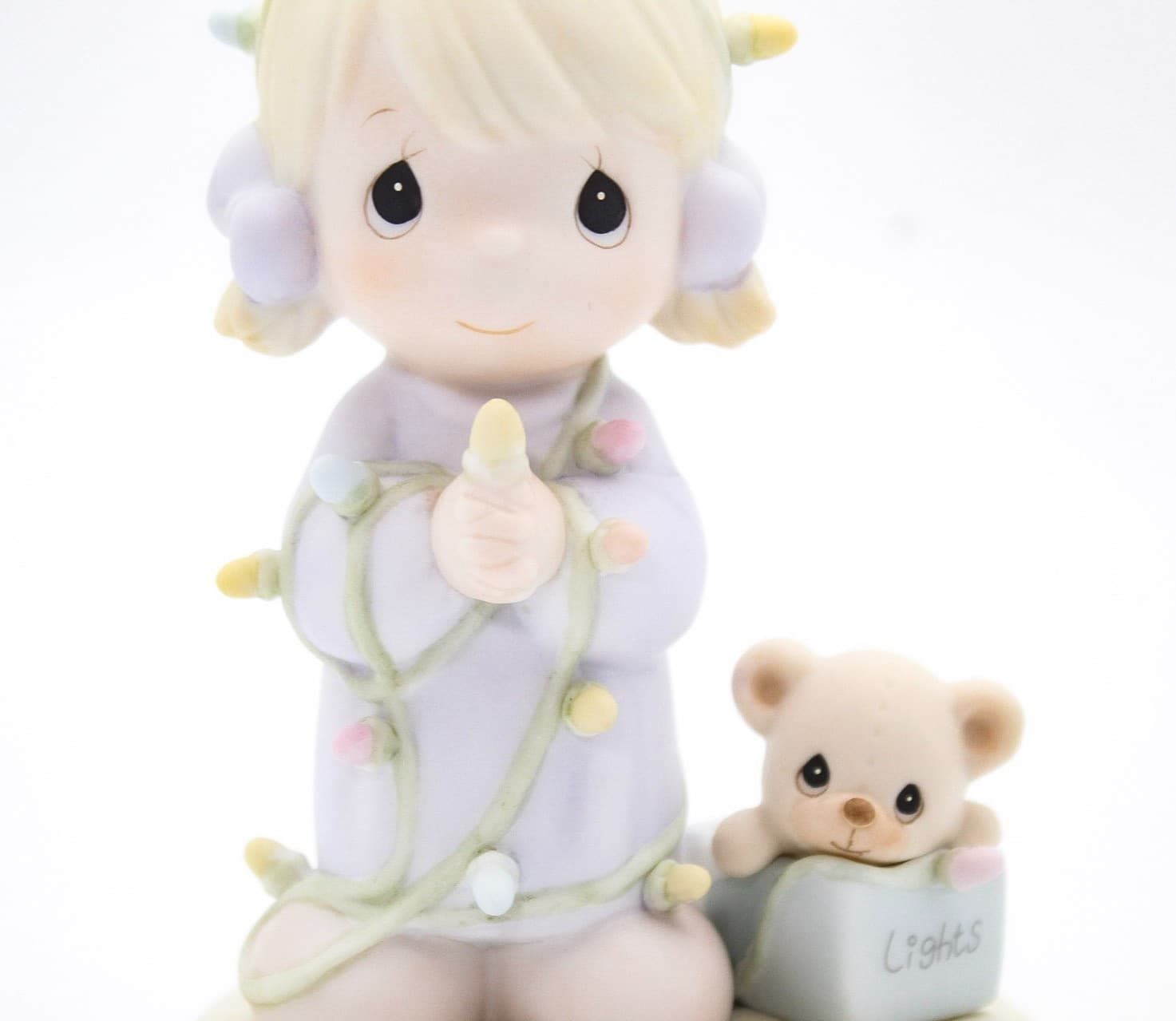 Precious Moments May Your Christmas Be Delightful Enesco Porcelain Figurine 1997 - Thumbnail 6
