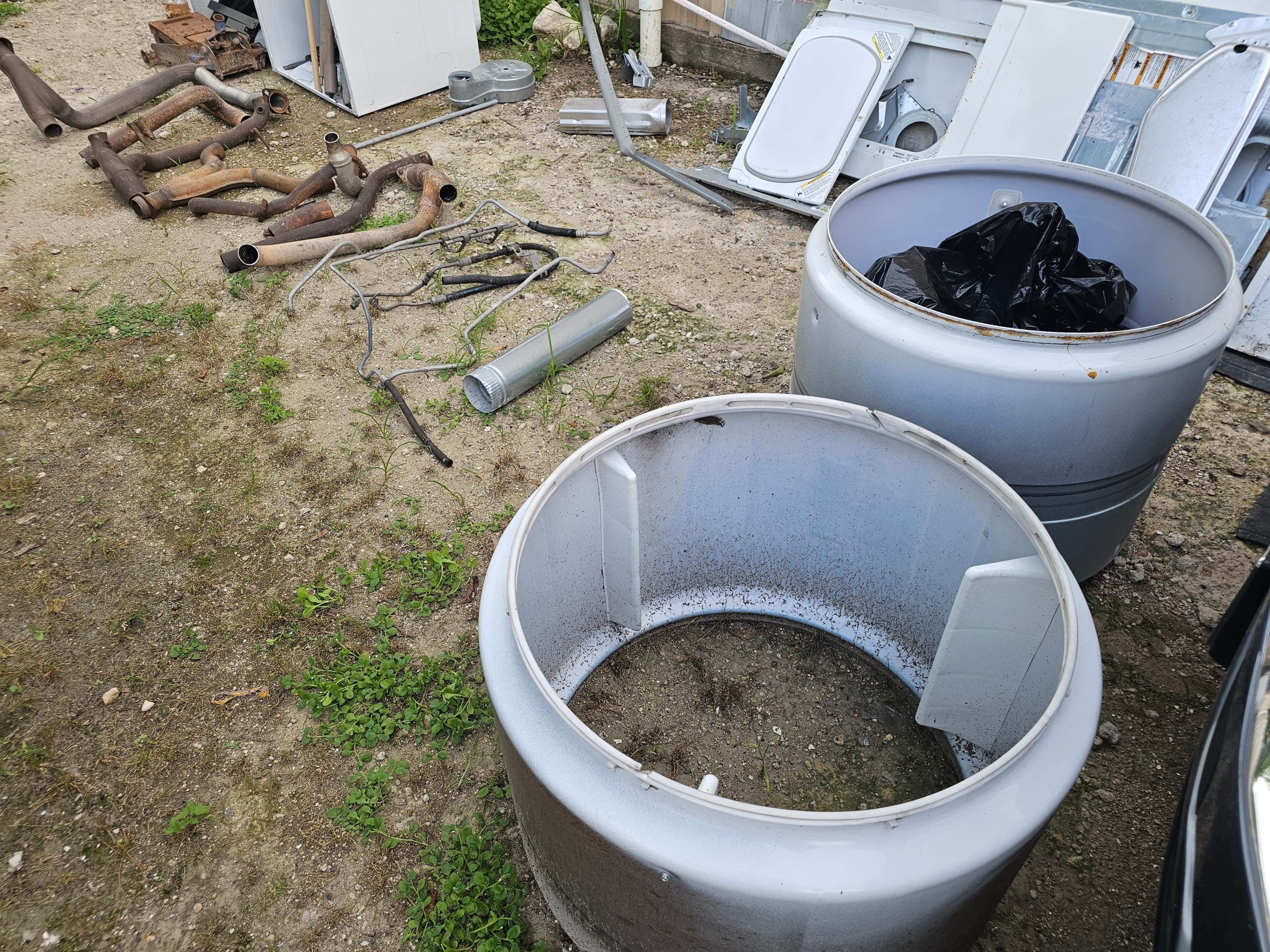 Dryer Drum Barrel Metal repurpose ready - Thumbnail 3