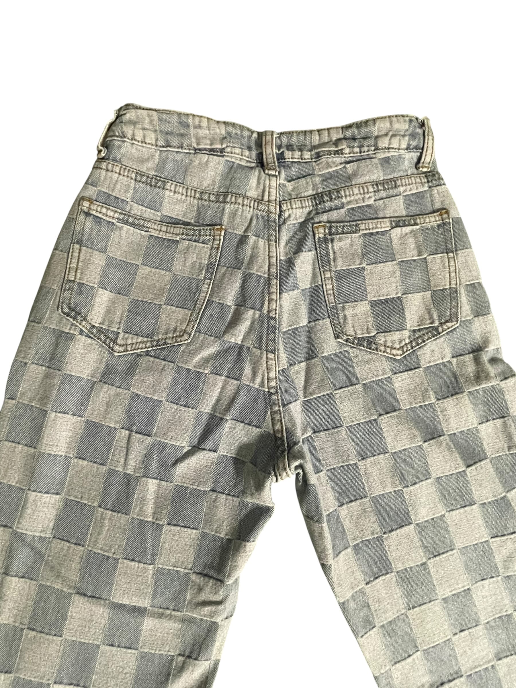 Pink Lily Women’s Checkered Pattern Jeans - Thumbnail 4