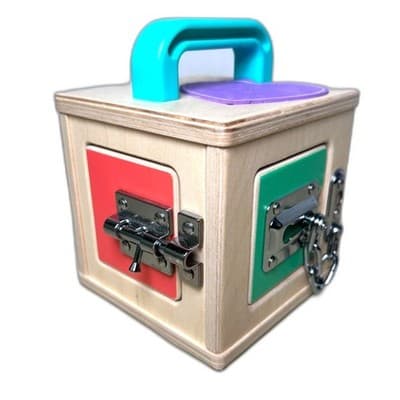 Lovevery The Lockbox Toy Montessori Wood Toys Fine Motor Skills 19-21 Months