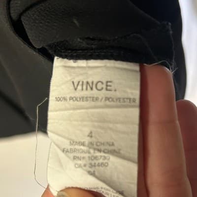 Vince A-line black midi skirt size 4 - Thumbnail 4