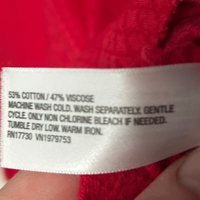 Knox Rose red flutter-sleeve V-neck Y2K Babydoll Strawberry dress XS - Thumbnail 10