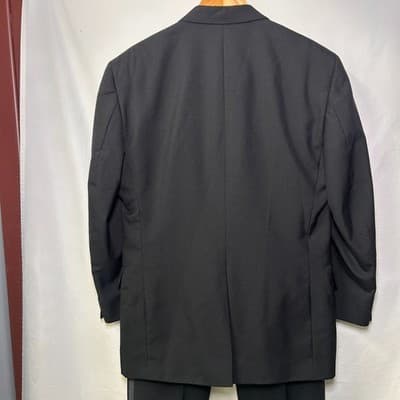 Jos. A. Bank Classic Black Tuxedo — Satin Peak Lapel 43/34 - Thumbnail 6